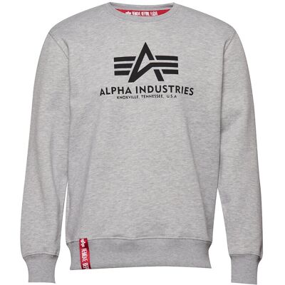 Alpha Industries Basic Sweatshirt Bl XXL Grey XXL Alpha Industries Basic Sweatshirt Bl XXL Grey XXL
