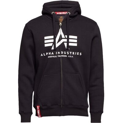 Alpha Industries Basic Zip Hoodie Bl L Black L Alpha Industries Basic Zip Hoodie Bl L Black L