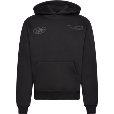 Alpha Industries World Logo Backprint Hoodie XL Black XL Alpha Industries World Logo Backprint Hoodie XL Black XL