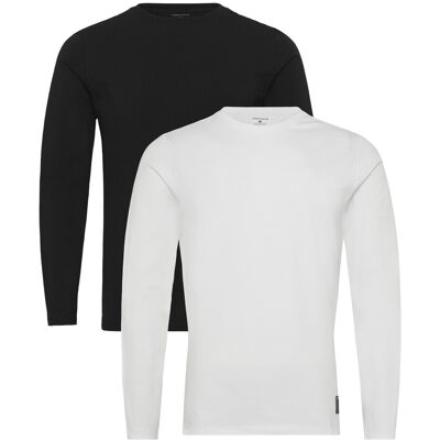 Björn Borg Core Slim Long Sleeve T-Shirt 2P S Black S Björn Borg Core Slim Long Sleeve T-Shirt 2P S Black S
