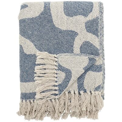 Bloomingville Salobre Throw 160X130CM Blue 160X130CM Bloomingville Salobre Throw 160X130CM Blue 160X130CM