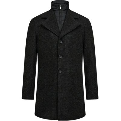 Bruun & Stengade Bs Auckland Slim Fit Coat L Black L Bruun & Stengade Bs Auckland Slim Fit Coat L Black L