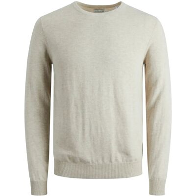 Jack & Jones Jjeemil Knit Crew Neck Noos XXL Beige XXL Jack & Jones Jjeemil Knit Crew Neck Noos XXL Beige XXL