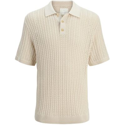 Jack & Jones Jprccjoel Knit Polo Ss Sn XXL Beige XXL Jack & Jones Jprccjoel Knit Polo Ss Sn XXL Beige XXL