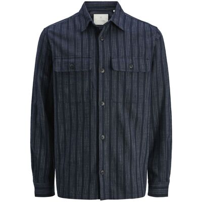 Jack & Jones Jprccraymond Spring Stripe Overshirt Sn L Navy L Jack & Jones Jprccraymond Spring Stripe Overshirt Sn L Navy L