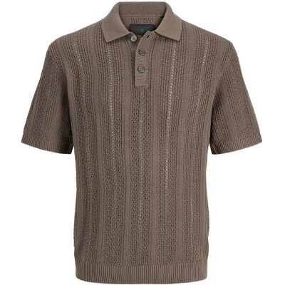 Jack & Jones Jprblawinston Knit Polo Ss Sn XXL Brown XXL Jack & Jones Jprblawinston Knit Polo Ss Sn XXL Brown XXL
