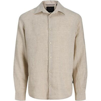 Jack & Jones Jprblalawrence Linen Ls Shirt Sn L Beige L Jack & Jones Jprblalawrence Linen Ls Shirt Sn L Beige L
