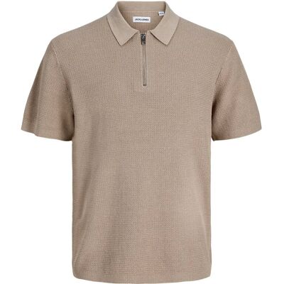 Jack & Jones Jjmax Knit Zip Polo Ss Jnr 152 Beige 152 Jack & Jones Jjmax Knit Zip Polo Ss Jnr 152 Beige 152