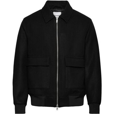 Lindbergh Wool Look Zip-Through Jacketwool Look Zip-Through Jacket XL Black XL Lindbergh Wool Look Zip-Through Jacketwool Look Zip-Through Jacket XL Black XL