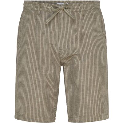 Lindbergh Striped Linen Shorts XL Brown XL Lindbergh Striped Linen Shorts XL Brown XL