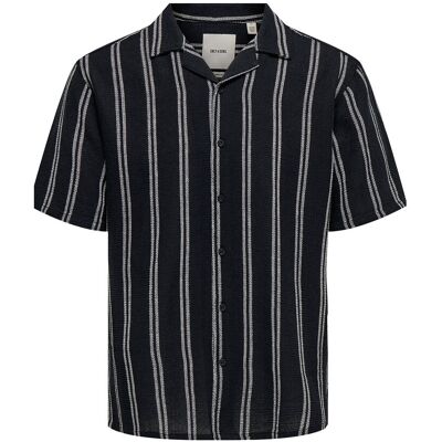 ONLY & SONS Onstrev Life Reg Stripe Ss Shirt Noos L Navy L ONLY & SONS Onstrev Life Reg Stripe Ss Shirt Noos L Navy L