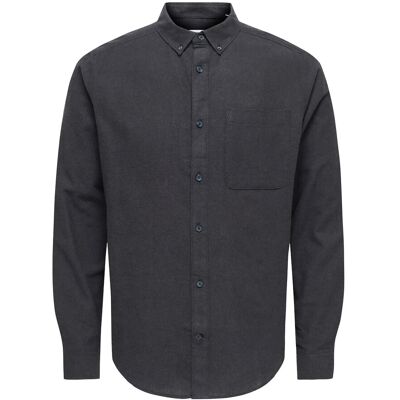 ONLY & SONS Onsgudmund Slim 1-Pkt Solid Shirt Noos XS Black XS ONLY & SONS Onsgudmund Slim 1-Pkt Solid Shirt Noos XS Black XS