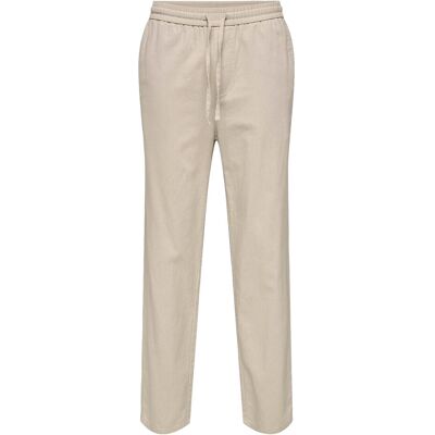 ONLY & SONS Onssinus Loose 0007 Cot Lin Pant Noos XS Cream XS ONLY & SONS Onssinus Loose 0007 Cot Lin Pant Noos XS Cream XS