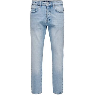 ONLY & SONS Onsyoke Tapered Lb 9684 Dot Dnm Noos 38 x 32 Blue 38 x 32 ONLY & SONS Onsyoke Tapered Lb 9684 Dot Dnm Noos 38 x 32 Blue 38 x 32