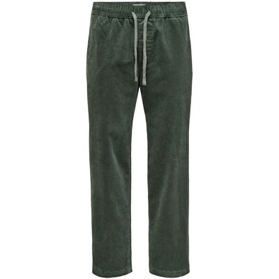 ONLY & SONS Onsfade Loose 0188 String Cord Pant XS Khaki XS ONLY & SONS Onsfade Loose 0188 String Cord Pant XS Khaki XS