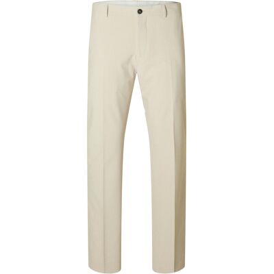 Selected Slmslim-Liam Mini Hounds Trs Flex Noos 50 Cream 50 Selected Slmslim-Liam Mini Hounds Trs Flex Noos 50 Cream 50