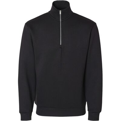 Selected Slhemanuel Soft Zip High Neck Sweat Noos XXL Black XXL Selected Slhemanuel Soft Zip High Neck Sweat Noos XXL Black XXL