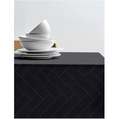 Södahl Dug 140X370 Tiles Damask Ash 140X370CM Black 140X370CM Södahl Dug 140X370 Tiles Damask Ash 140X370CM Black 140X370CM