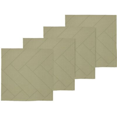 Södahl Stofservietter Tiles Damask Eucalyptus 4 Stk 45X45CM Green 45X45CM Södahl Stofservietter Tiles Damask Eucalyptus 4 Stk 45X45CM Green 45X45CM