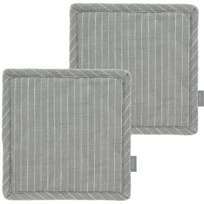 Södahl Grydelapper Line 2 Stk. 20X20CM 20 Grey 20X20CM 20 Södahl Grydelapper Line 2 Stk. 20X20CM 20 Grey 20X20CM 20
