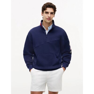 Tommy Hilfiger Us Sailgp Sailing Half Zip M Blue M Tommy Hilfiger Us Sailgp Sailing Half Zip M Blue M