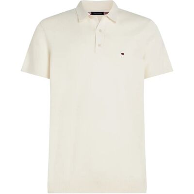 Tommy Hilfiger Essential Cotton Knitted Polo M Cream M Tommy Hilfiger Essential Cotton Knitted Polo M Cream M