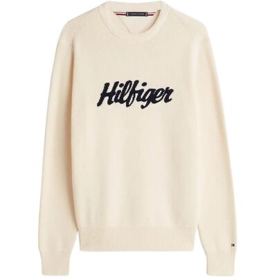 Tommy Hilfiger Seasonal Graphic Cotton Cneck M Cream M Tommy Hilfiger Seasonal Graphic Cotton Cneck M Cream M