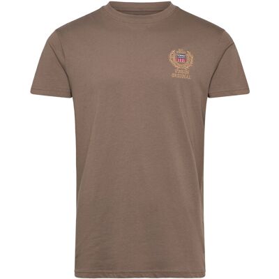 VINSON Jordy Reg Cot Vin M Tee L Brown L VINSON Jordy Reg Cot Vin M Tee L Brown L