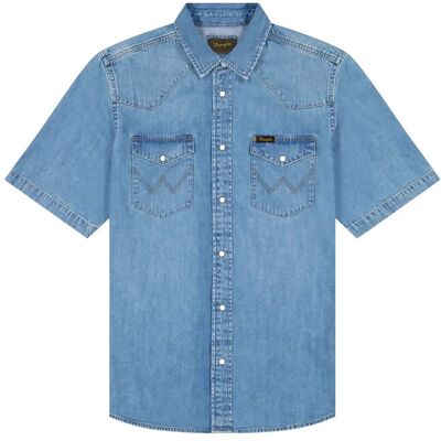 Wrangler Ss Western Shirt L x 00 Blue L x 00 Wrangler Ss Western Shirt L x 00 Blue L x 00