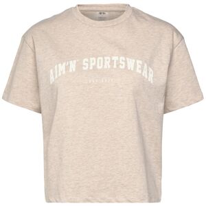 aim´n Varsity Boxy T-Shirt XS Beige XS aim´n Varsity Boxy T-Shirt XS Beige XS