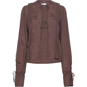ALOHAS Oceane Brown Blouse XS Brown XS ALOHAS Oceane Brown Blouse XS Brown XS