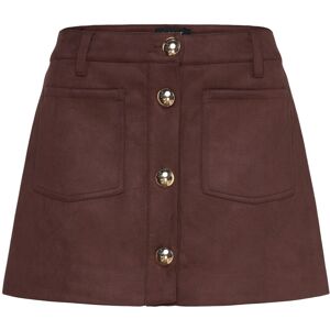 Bardot Lorenzo Vegan Suede Skirt 42 Brown 42 Bardot Lorenzo Vegan Suede Skirt 42 Brown 42