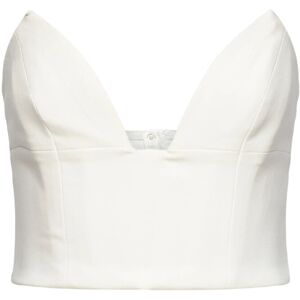 Bardot Delphi Strapless Crop Top 34 White 34 Bardot Delphi Strapless Crop Top 34 White 34