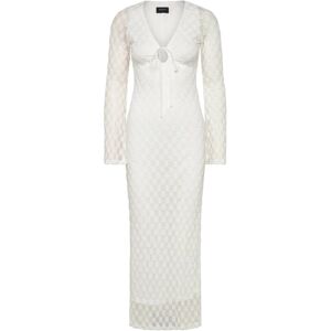 Bardot Talika Floral Mesh Maxi Dress 34 White 34 Bardot Talika Floral Mesh Maxi Dress 34 White 34