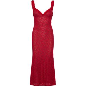 Bardot Alegra Stretch Lace Midi Dress 42 Red 42 Bardot Alegra Stretch Lace Midi Dress 42 Red 42