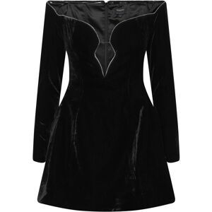 Bardot Luvia Velour Hourglass Dress 38 Black 38 Bardot Luvia Velour Hourglass Dress 38 Black 38