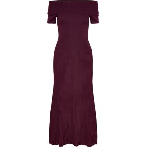 Bardot Harro Pleated Knit Dress S Burgundy S Bardot Harro Pleated Knit Dress S Burgundy S