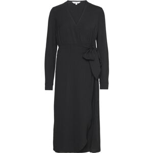 Bubbleroom Peach Midi Wrap Dress XS Black XS Bubbleroom Peach Midi Wrap Dress XS Black XS
