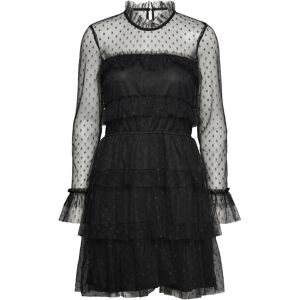 Bubbleroom Rhoda Dotted Mesh L/S Dress 34 Black 34 Bubbleroom Rhoda Dotted Mesh L/S Dress 34 Black 34