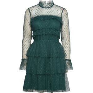 Bubbleroom Rhoda Dotted Mesh L/S Dress 34 Green 34 Bubbleroom Rhoda Dotted Mesh L/S Dress 34 Green 34