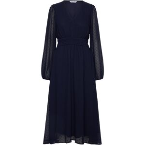 Bubbleroom Dobby Dot Smock Midi Dress 32-34 x 125 Black 32-34 x 125 Bubbleroom Dobby Dot Smock Midi Dress 32-34 x 125 Black 32-34 x 125