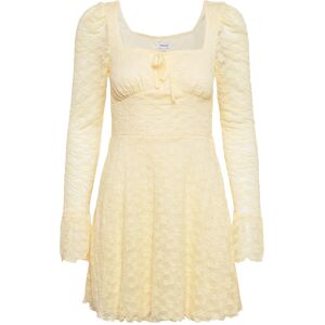 Bubbleroom Square Neck Lace Dress XS Yellow XS Bubbleroom Square Neck Lace Dress XS Yellow XS