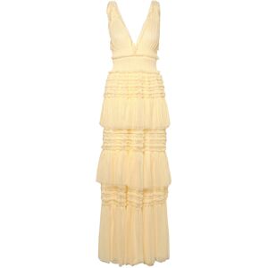 Bubbleroom Frill Dotted Tulle Gown 40 Yellow 40 Bubbleroom Frill Dotted Tulle Gown 40 Yellow 40