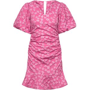 Bubbleroom Jacquard Flounce Short Dress 40 Pink 40 Bubbleroom Jacquard Flounce Short Dress 40 Pink 40