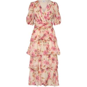 Bubbleroom Balloon Sleeve Flounce Ankle Dress XS Patterned XS Bubbleroom Balloon Sleeve Flounce Ankle Dress XS Patterned XS