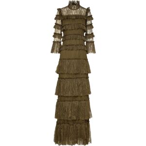 Malina Carmine Long Sleeve Lace Maxi Dress S Khaki S Malina Carmine Long Sleeve Lace Maxi Dress S Khaki S