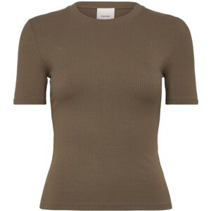 Calvin A- Modal Rib Tee (Essential) XL Khaki XL Calvin A- Modal Rib Tee (Essential) XL Khaki XL