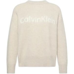 Calvin Alpaca Logo Sweater XS Beige XS Calvin Alpaca Logo Sweater XS Beige XS