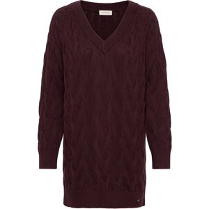 Calvin Cotton Cable Tunic Dress S Burgundy S Calvin Cotton Cable Tunic Dress S Burgundy S