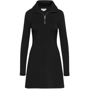 Calvin A- Scuba Fit & Flare Half Zip Dr M Black M Calvin A- Scuba Fit & Flare Half Zip Dr M Black M